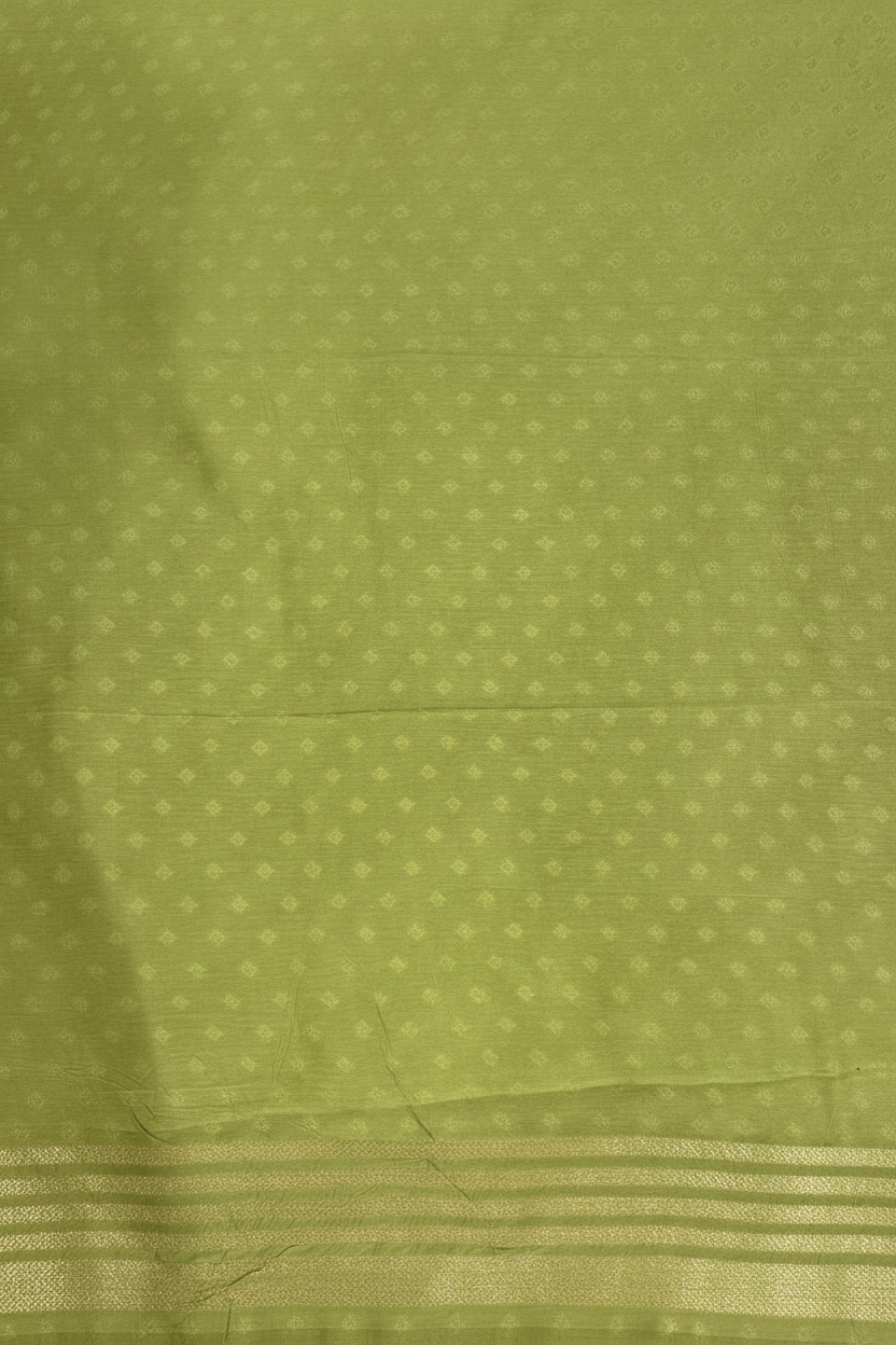 Graceful White Multicolor Banarasi Saree with Green Woven Border