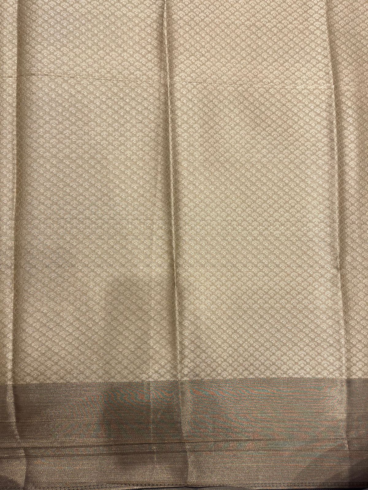 Classic Solid Gold Semi-Soft Silk Saree with Lustrous Finish