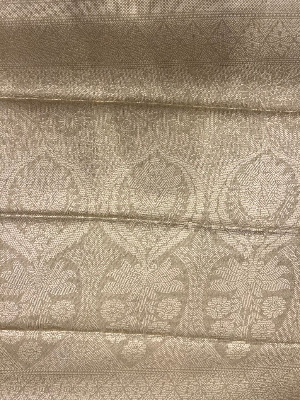 Classic Solid Gold Semi-Soft Silk Saree with Lustrous Finish