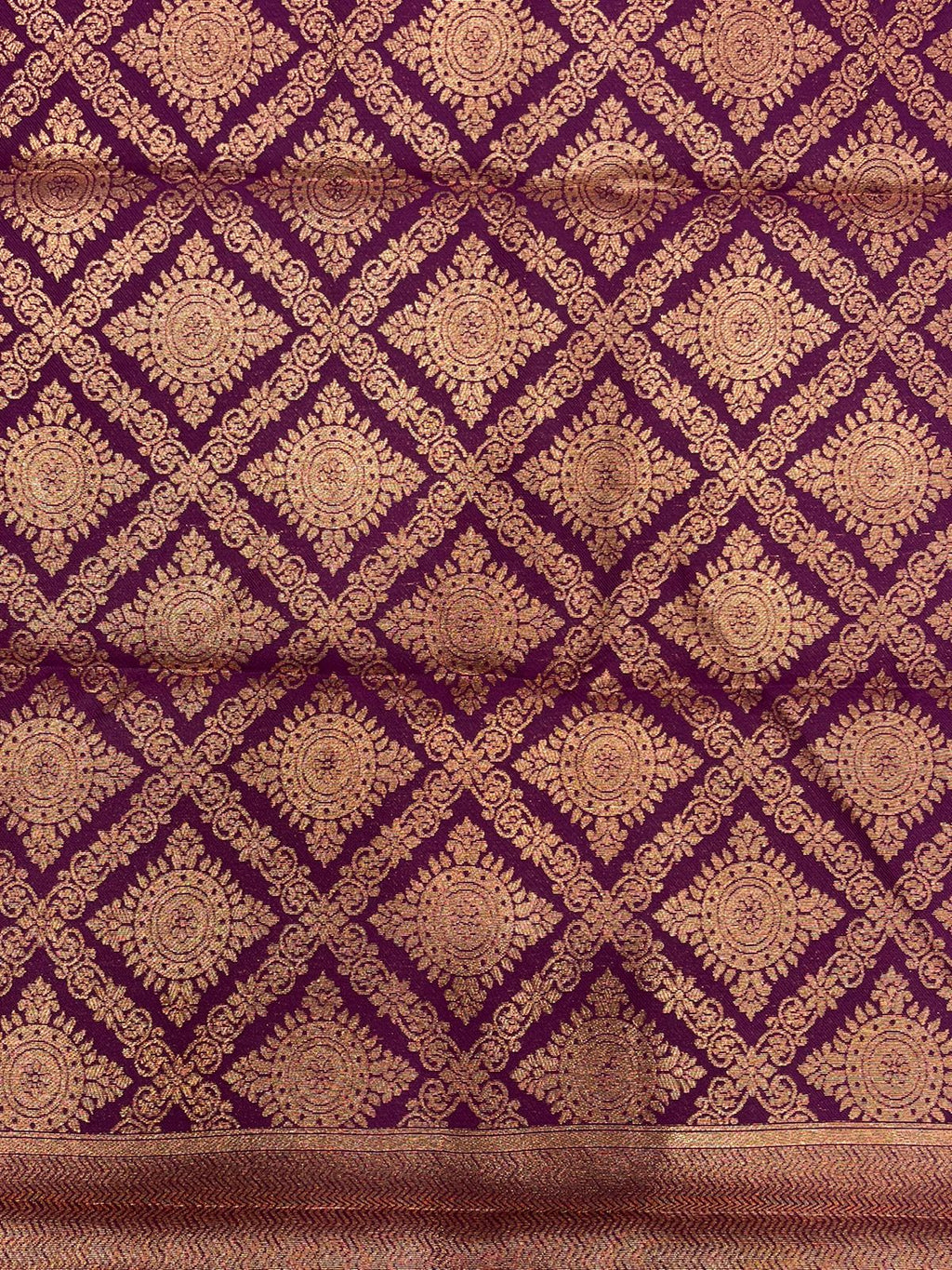 Classic Semi-Soft Silk Saree in Sky Blue with Contrasting Purple Border