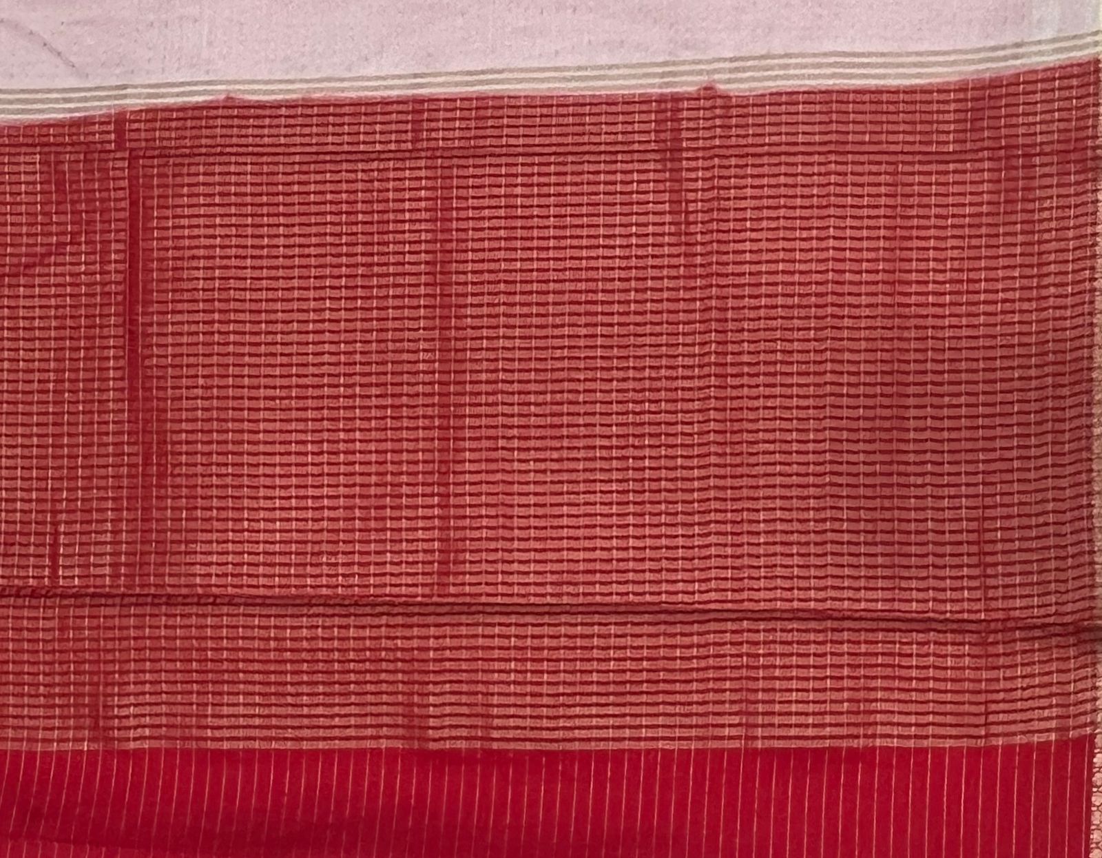 Ivory Cream Elegance CRAPE Saree