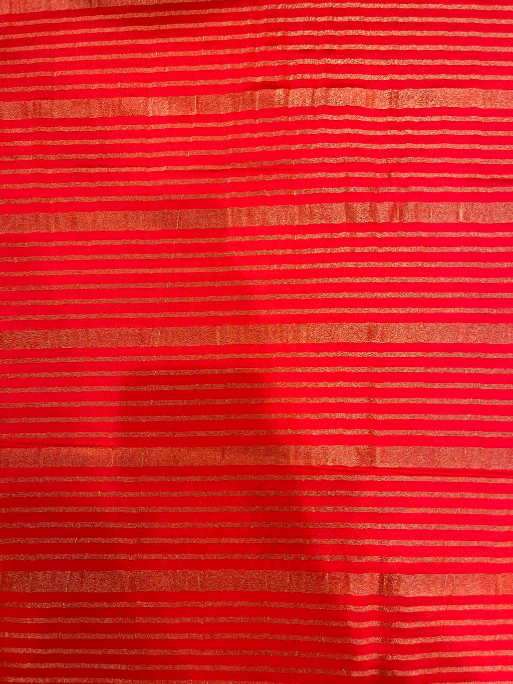 Silk Studio Red Crape Solid Saree