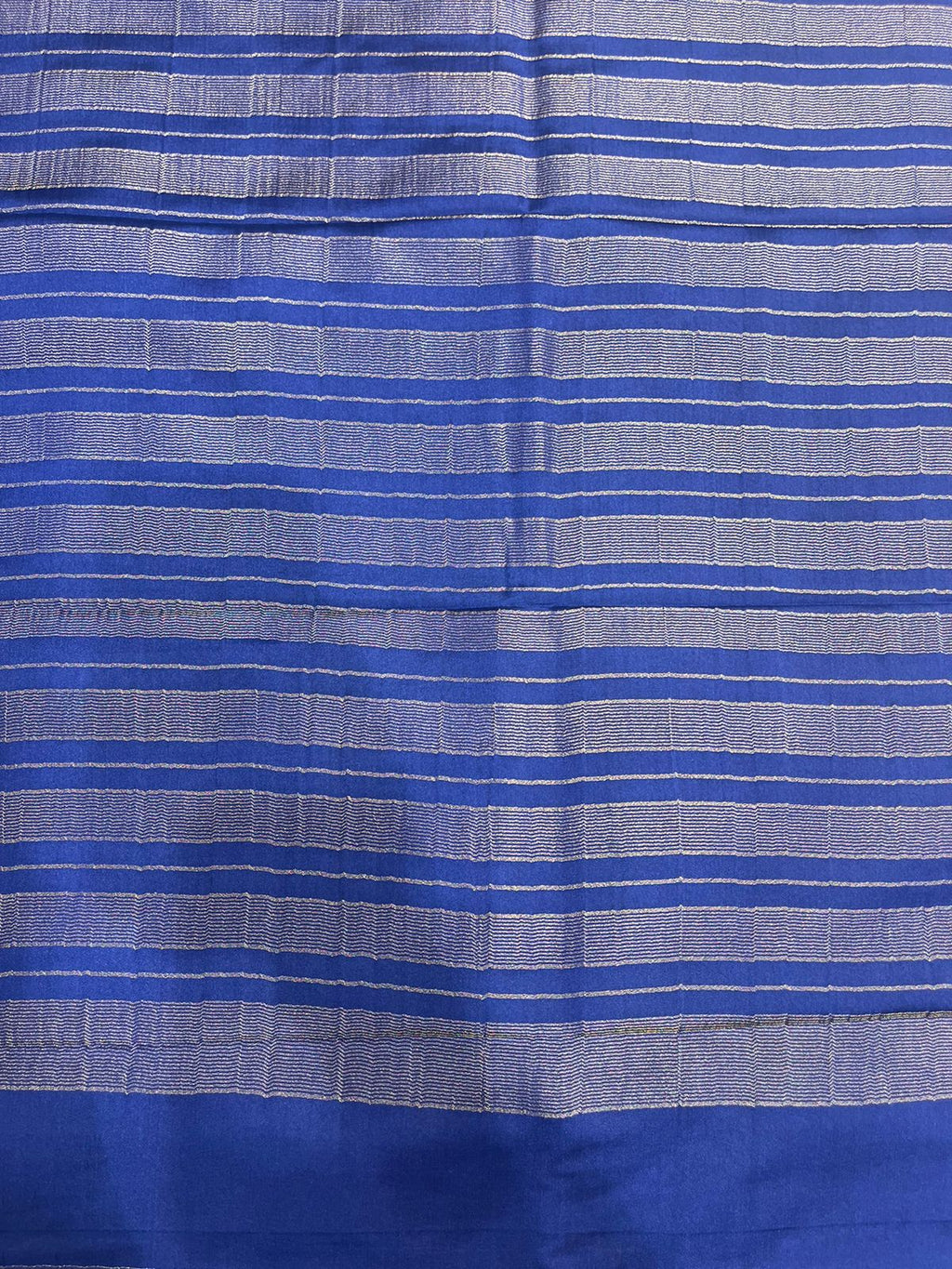 Elegant Blue Solid Crape Saree by Silk Studio
