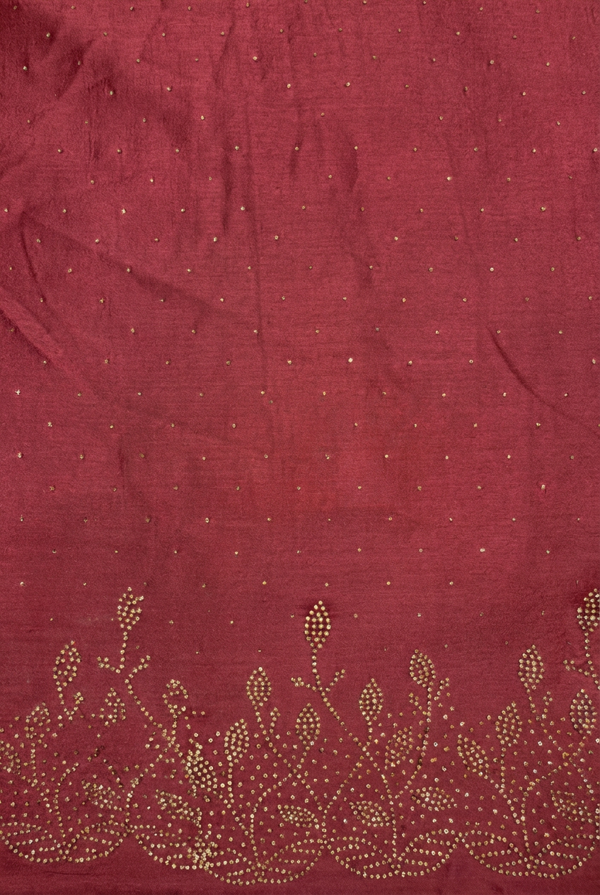 Fancy Dusty Rose Saree with Elegant Embellished Border