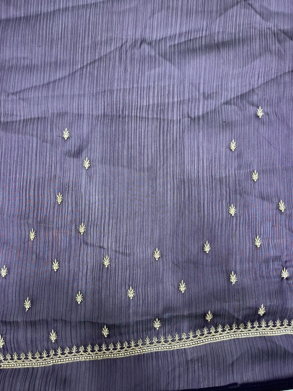 Fancy Light Lavender Saree with Elegant Woven Motifs