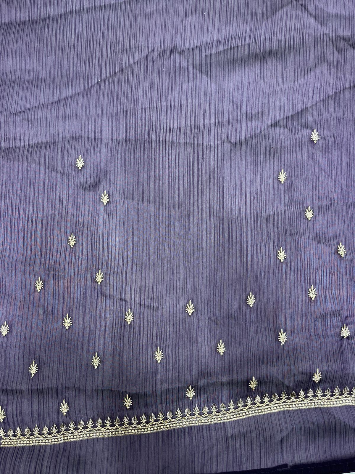 Fancy Light Lavender Saree with Elegant Woven Motifs
