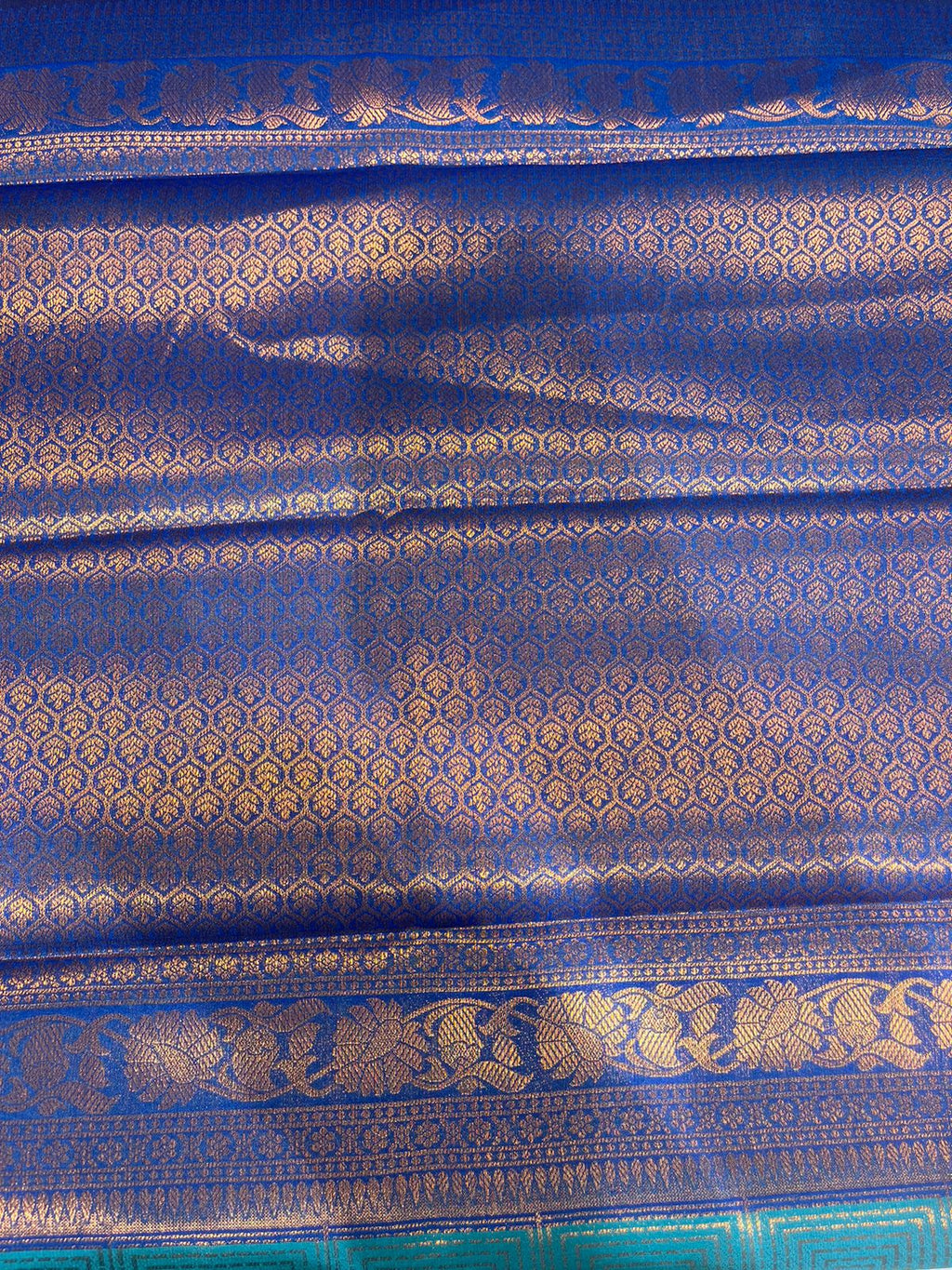 Sky Blue Soft Silk Saree with Peacock Blue Border – Festive Elegance by Silk Studio