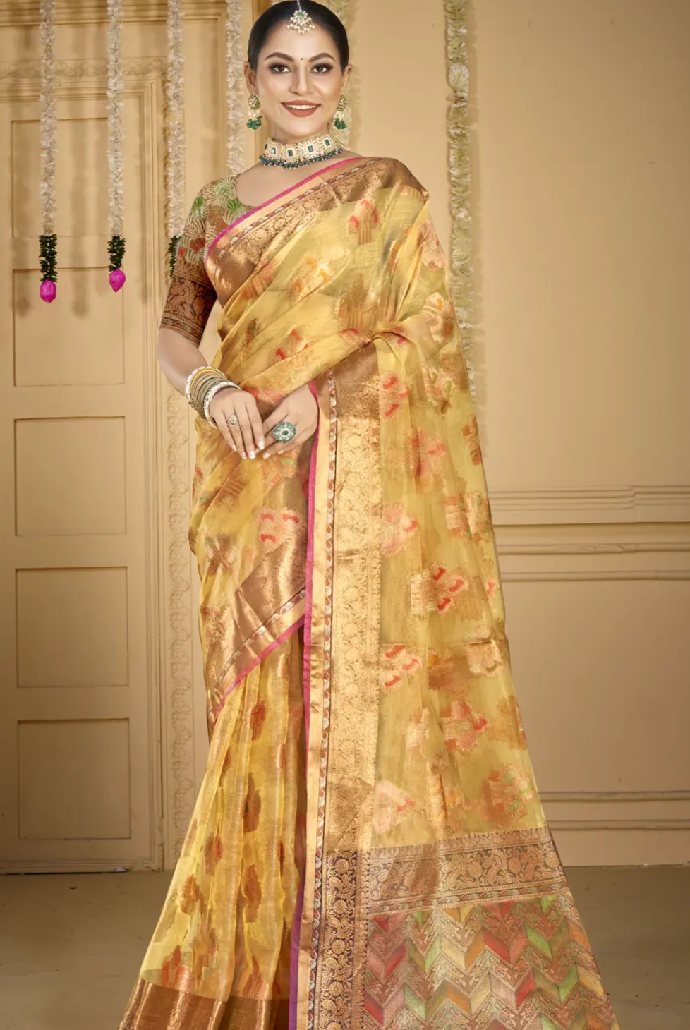 Beige Fancy Saree