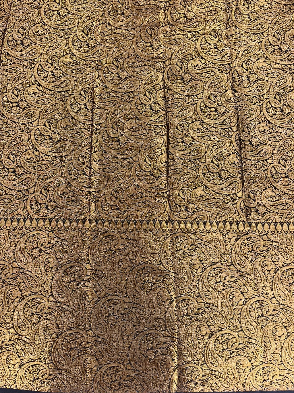 Peach Pink Tissue Saree with Rich Gold Woven Border